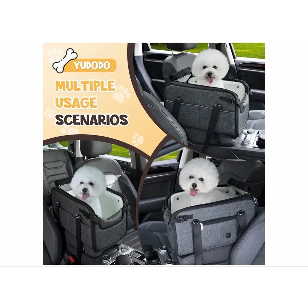 NEW Luxury 10-18lbs Large Console Dog Car Seat (Width＞9in) Fits Truck & SUV